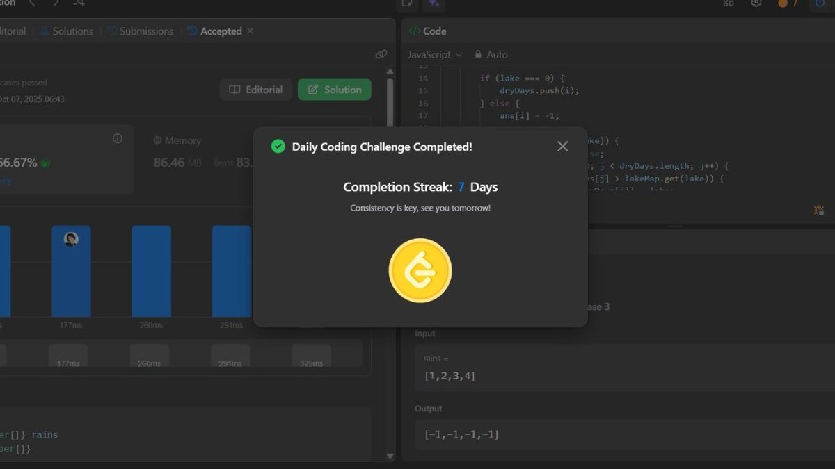 JiScriptedHu's tweet image. solved leetcode POTD