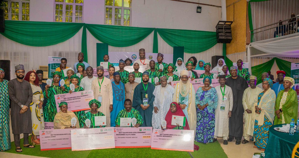 Last week, we were delighted to present 23 public school teachers with award of excellence and recognition for their outstanding performance. The awardees also received cash prizes of 500k each. This marks the beginning of the yearly ‘Best Teacher of the Year’ programme. - MM