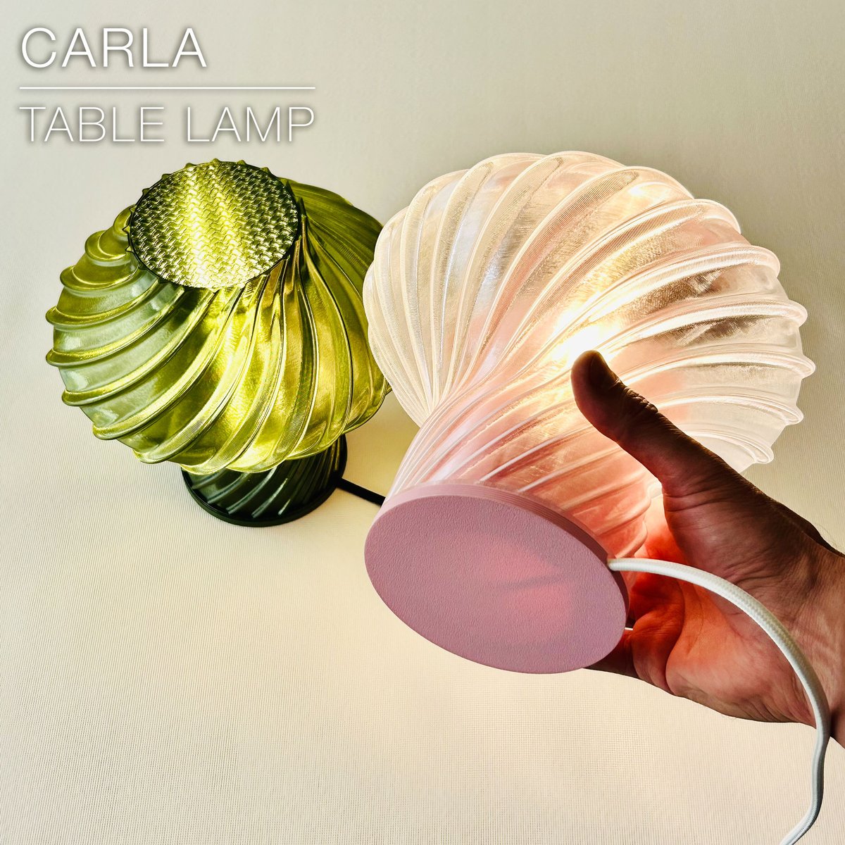 designs_CHR's tweet photo. 🔦 CARLA  |  Table Lamp E14 &amp; E26/27 • STL files
➡️ Download 3D print model: https://t.co/hayuVnkgCh
💡 Designed by @designs_CHR

@cults3d #3DPrinting #3DPrinter #Printable #STLfile #lighting #tablelamp https://t.co/58uG8c1I1d