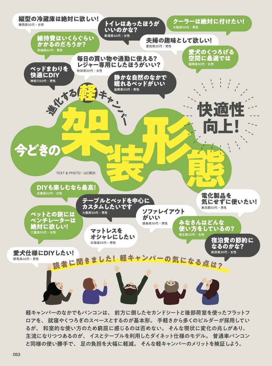 AC_MAGAZINE's tweet photo. #AutoCamper #11月号 は10/15発売(首都圏基準)です
#車中泊 &amp; #キャンピングカー 用パーツ&amp;グッズ特集が巻頭企画
失敗しないアイテム選びのノウハウ満載!
2特は #軽キャンパー の最新事情にフォーカス
女性オーナーの本音も徹底取材

ご予約は↓
https://t.co/f5bmR38d5z

#オートキャンパー #クルマ旅 https://t.co/TF6Fq7QNZr