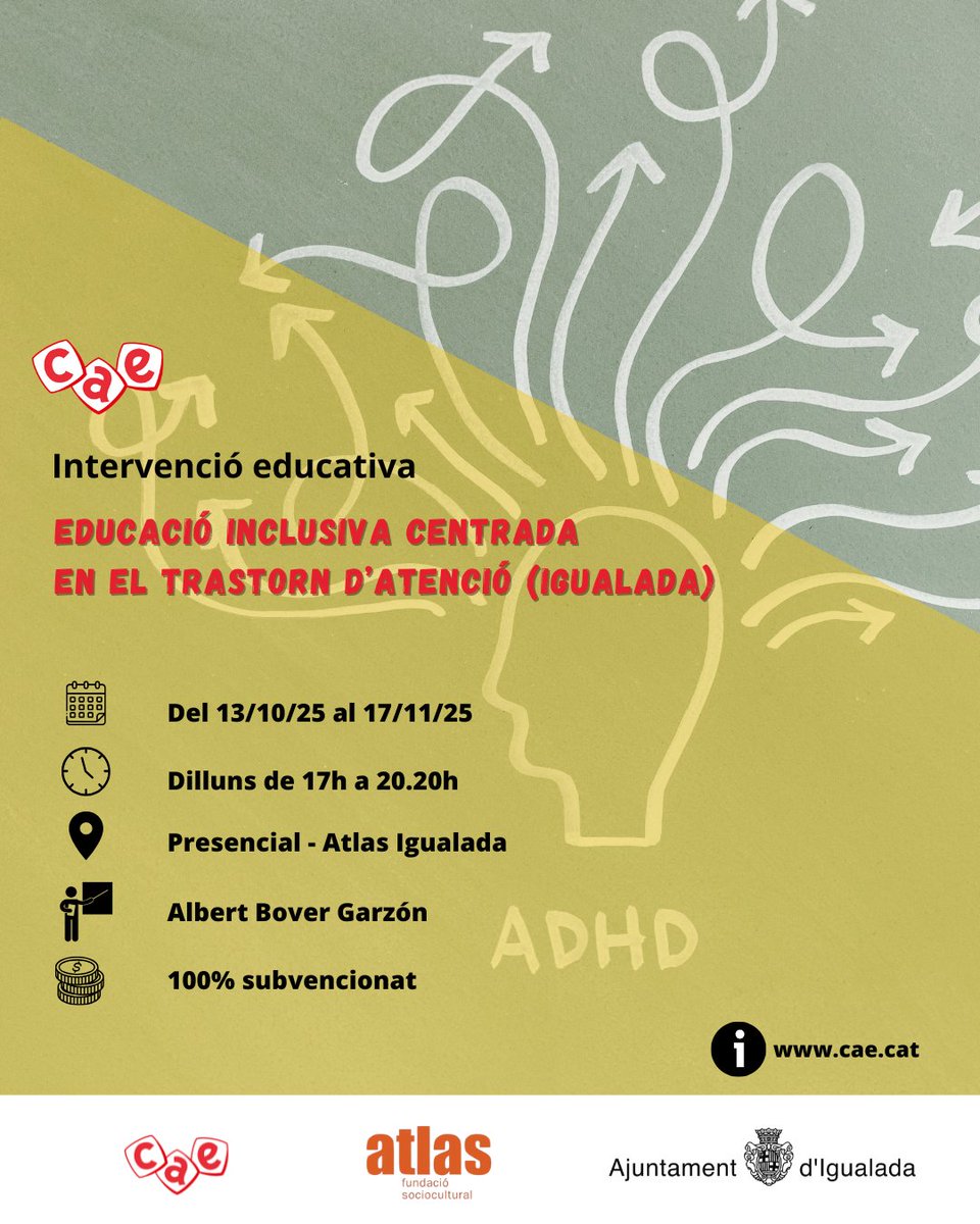 No et perdis la pròxima formació que fem a #ATLAS