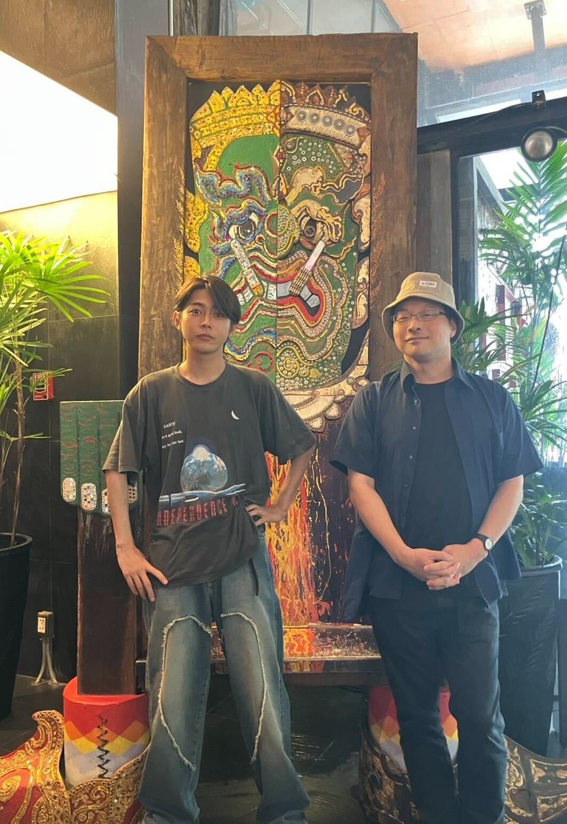 #映画恋愛裁判 が正式出品されたタイ・バンコク国際映画祭2025に、
#深田晃司 監督と #倉悠貴 さんが訪れています🇹🇭
このあと公式上映とQ&amp;Aに登壇！
続報にご期待ください！