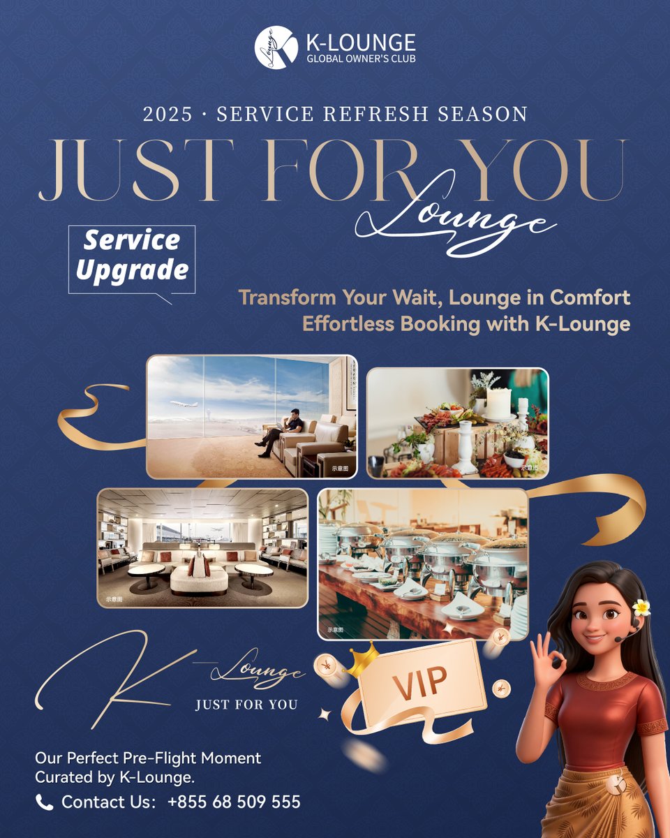 ThePinnacleKH's tweet photo. —2025 Service Refresh Season—
✨【Airport Lounge Privileges】✨
Turn Waiting Time into Quality Time
We Secure Your Seat, You Enjoy the Ease
—More services coming soon—
#ThePinnacleResidence #radissonblu #ReadyToMoveIn #JustForYou #SixDimentionalServiceSystem #GlobalOwnerClub https://t.co/39Ar7G9kjq
