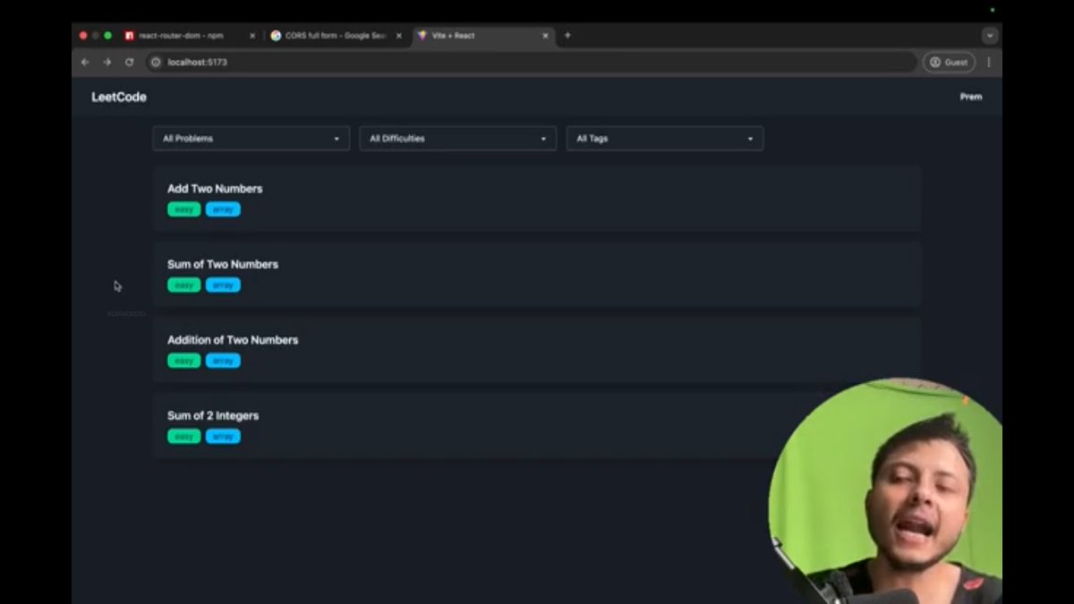 savita_gurjar30's tweet image. Topic: MegaProject: Leetcode

@rohit_negi9

Lecture 15: HomePage and Admin Page

GitHubRepo:github.com/savigurjar/Lee… 

#LeetCodeProject #MegaProjectSeries #CoderArmy #RohitNegiBhaiya