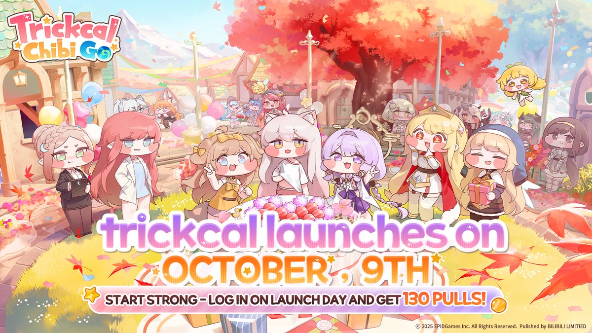 trickcal_en's tweet image. [Trickcal: Chibi Go] 
🎊Trickcal:Chibi Go Launches on October, 9th!

Join the event now for a chance to win Amazon Gift Cards❣️

[🎁Event Rewards]
$100 Amazon Gift Card: 5

[How to Participate]
1. Follow @trickcal_en
2. Share this post
3. Winners will be notified via private…