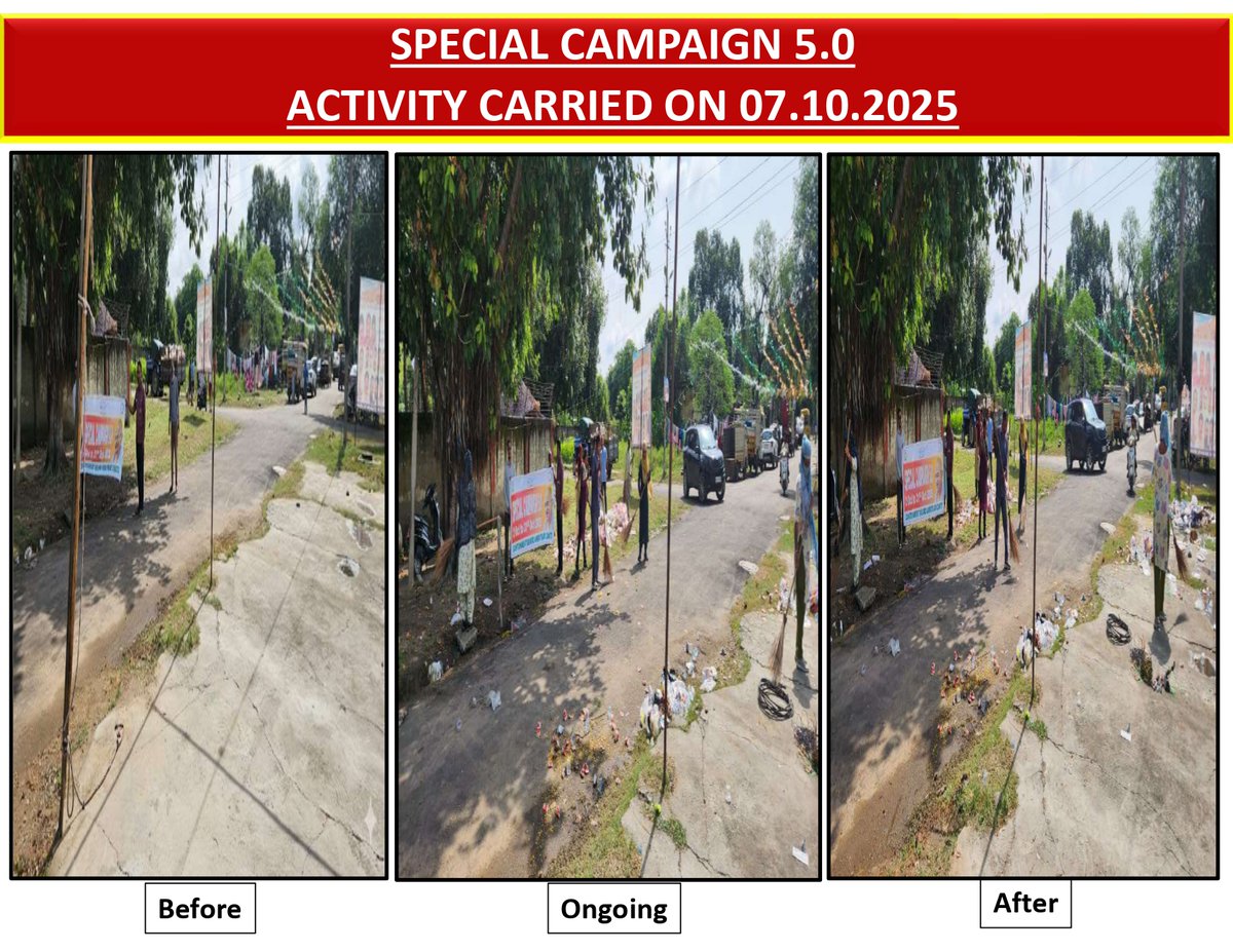 CB_Amritsar's tweet photo. 🧹 Under #SpecialCampaign5.0, Cantonment Board Amritsar conducted a dedicated sanitation drive near Valmiki Mandir to ensure a cleaner, healthier environment for all.
#SwachhBharat #CleanCantonment
@pdde_wc @adgcantts_dgde https://t.co/11XMddhz7G