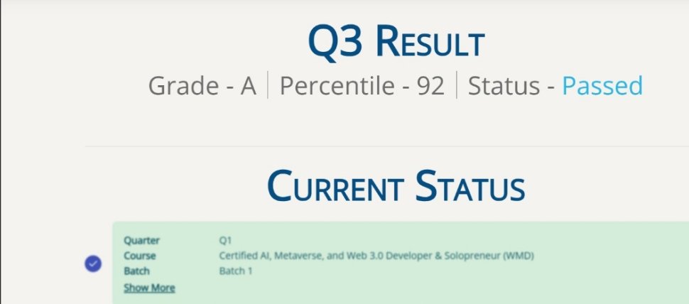 Areesha860's tweet photo. Alhamdulillah!
Proud to share that I’ve successfully completed Quarter 3 at GIAIC! 🎉
Grateful to my mentors and peers for an inspiring journey of growth and learning.
Now stepping into Quarter 4 — where the real magic begins! 🌟
#Alhamdulillah #GIAIC https://t.co/yvCVh4Ob8b