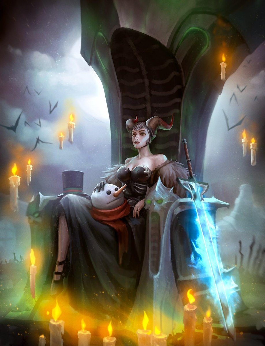 The King &amp; Queen of Horrorween decree: unleash your twisted talent! Enter the community run art contest for royally wicked rewards—if you dare, mortals! 👻👑🎨 
en-forum.guildwars2.com/topic/162980-t…