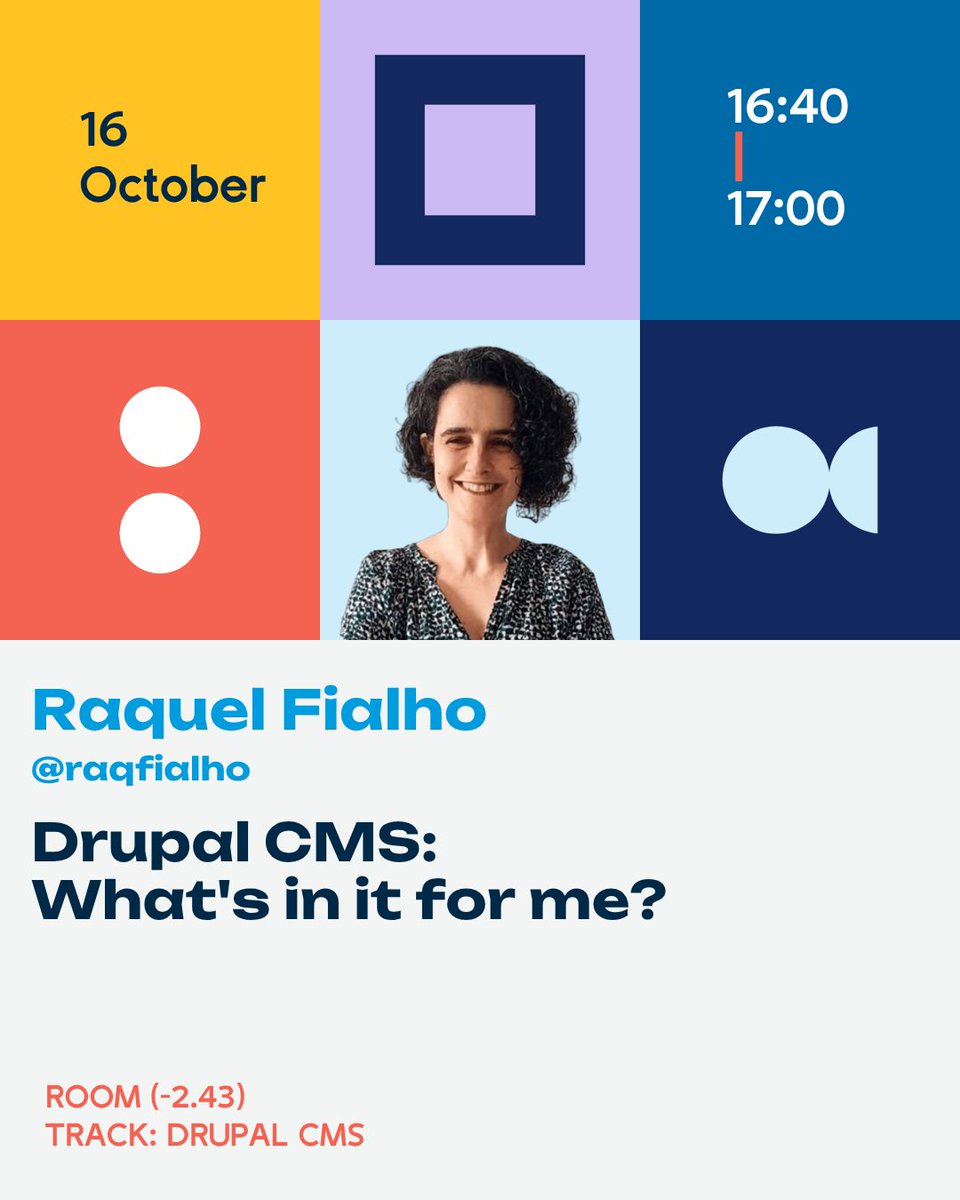 DrupalConEur's tweet image. 🎤 More amazing speakers join the #DrupalConVienna lineup!
Meet Raquel Fialho, Gareth Alexander, and Daniil Borysenko - three inspiring voices bringing their expertise, insights, and passion for Drupal to the stage 💙
👉 buff.ly/w9jPHOg
#Drupal #DrupalCommunity