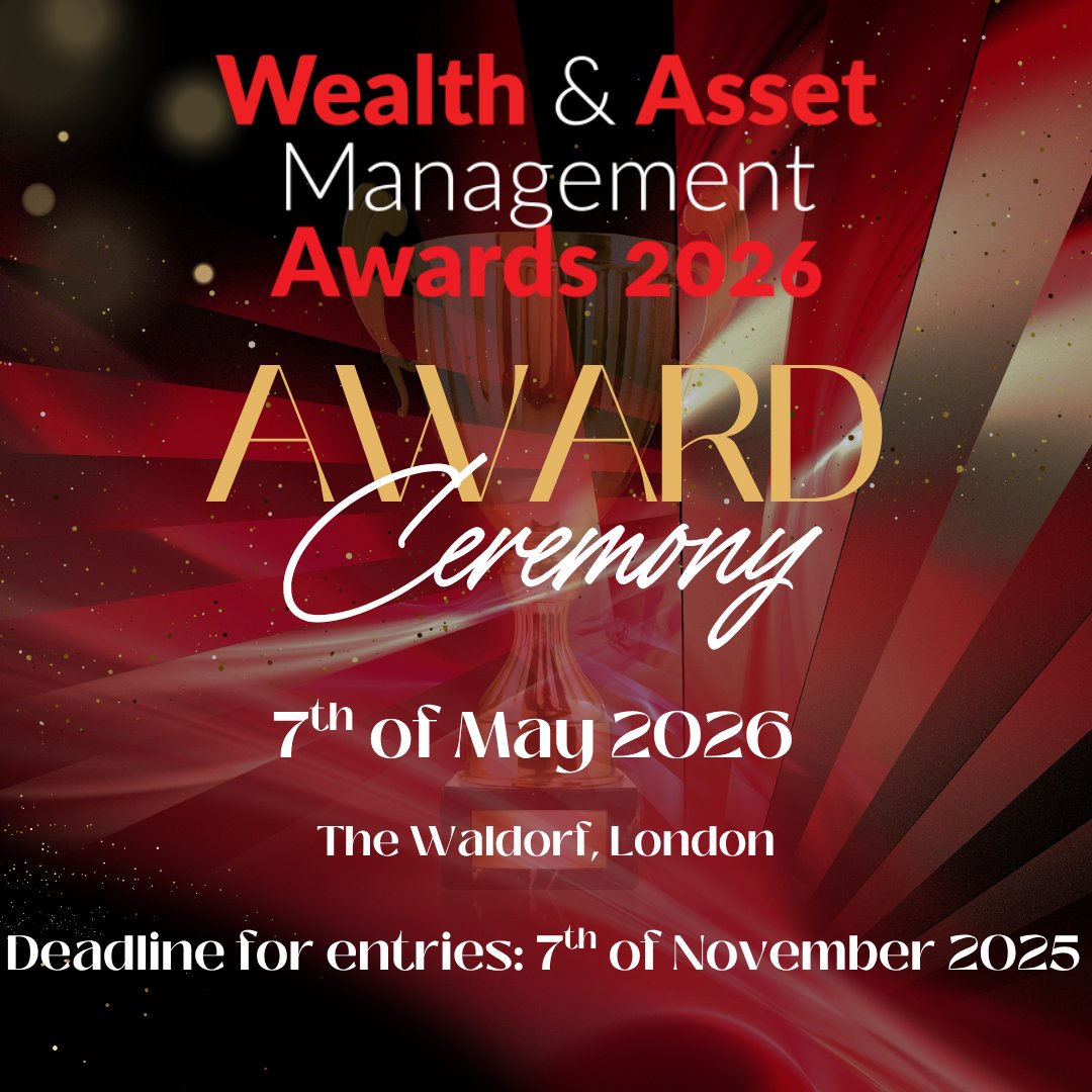 WealthInvNews's tweet photo. There’s just ONE month to go before entries close for the 2026 #WealthAMAwards - Don't forget to enter! Submit your entry here: https://t.co/ixZMVSwEd4 https://t.co/qNIoBygEWe