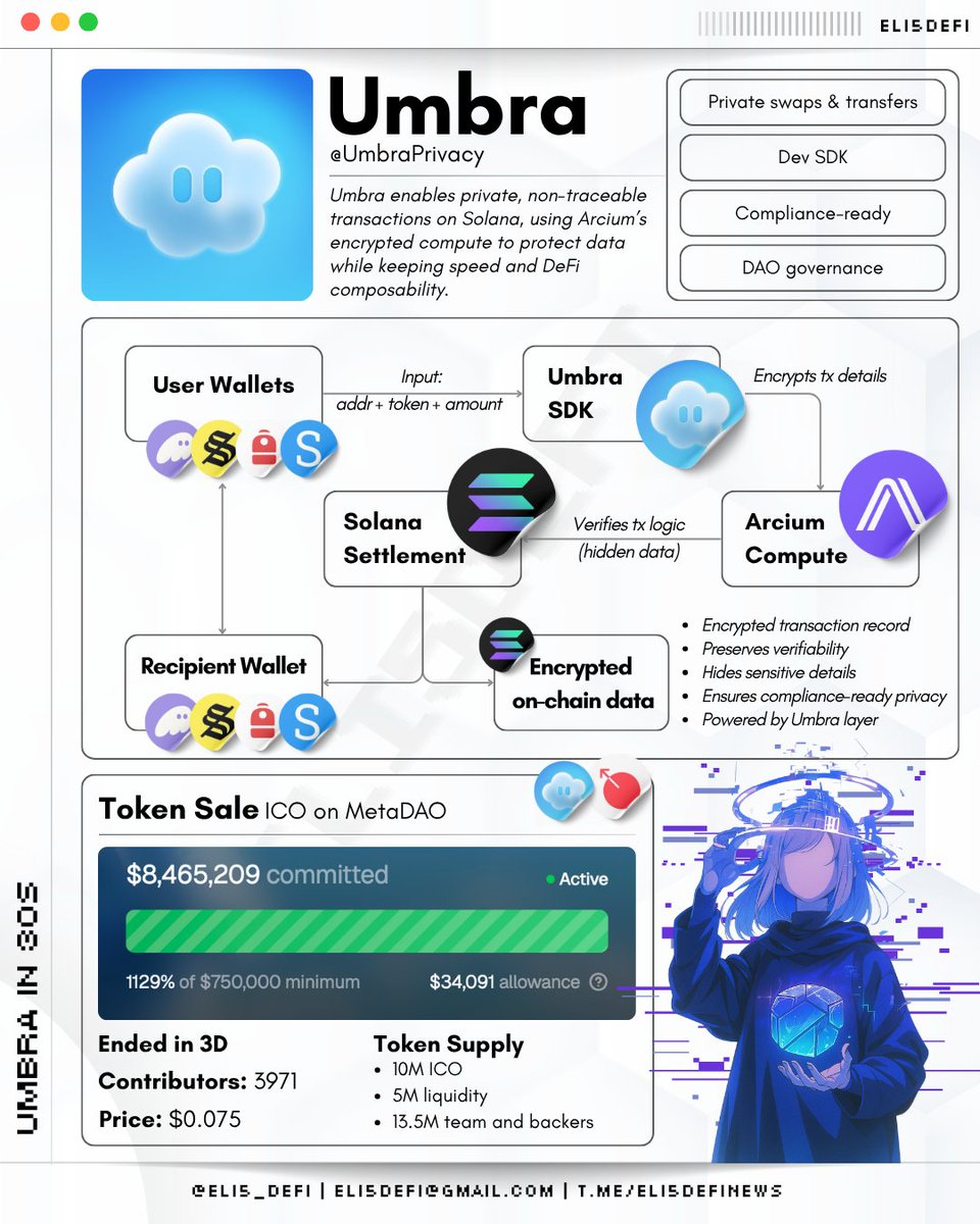 Umbra Privacy Protocol Infographic