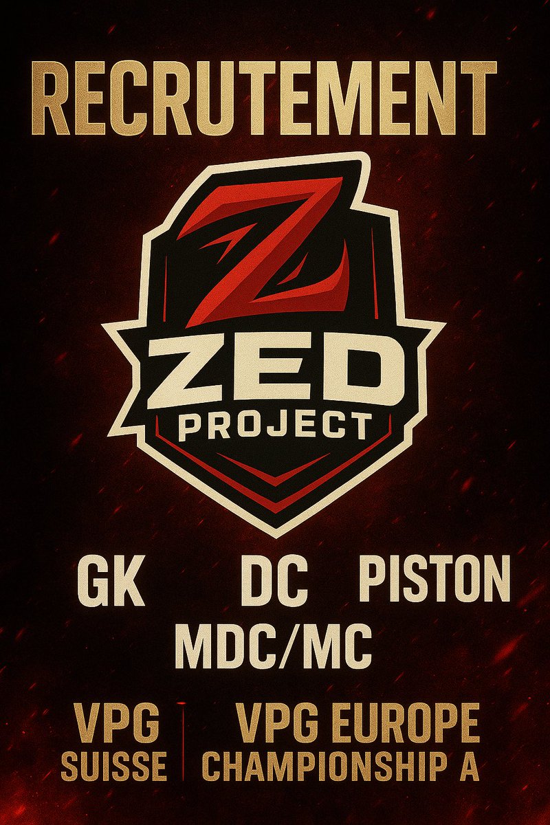 𝗭𝗲𝗱 𝗣𝗿𝗼𝗝𝗲𝗰𝘁 𝗿𝗲𝗰𝗿𝘂𝘁𝗲 ! 🔴⚫️
𝗘𝗻𝗴𝗮𝗴𝗲́ 𝗲𝗻 𝗩𝗣𝗚 𝗘𝘂𝗿𝗼𝗽𝗲 &amp; 𝗦𝘂𝗶𝘀𝘀𝗲, 𝗼𝗻 𝗿𝗲𝗰𝗵𝗲𝗿𝗰𝗵𝗲 𝗱𝗲𝘀 𝗿𝗲𝗻𝗳𝗼𝗿𝘁𝘀 𝗮̀ 𝗱𝗲𝘀 𝗽𝗼𝘀𝘁𝗲𝘀 𝗰𝗹𝗲́s.
𝗧𝘂 𝗮𝘀 𝗹𝗲 𝗻𝗶𝘃𝗲𝗮𝘂, 𝗹𝗮 𝗺𝗲𝗻𝘁𝗮𝗹𝗶𝘁𝗲́ &amp; 𝗹’𝗲𝗻𝘃𝗶𝗲 𝗱𝗲 𝗴𝗮𝗴𝗻𝗲𝗿 ?
📩 𝗗𝗠