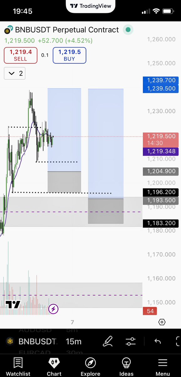 toolzWeb3's tweet image. The other side of me, I’m a crypto trader 
This is $BNB that I analyzed yesterday