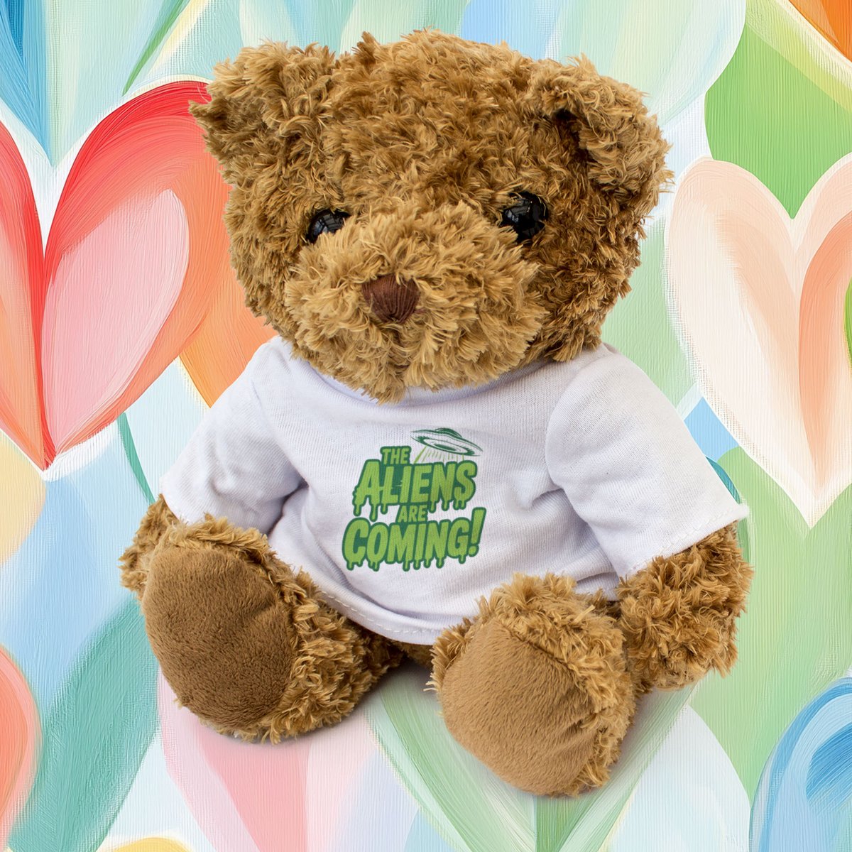 LondonBears's tweet photo. AHHH!!! 👽

Celebrate the impending interstellar apocalypse with this adorable brown teddy bear, because the aliens are coming!!!

📷 The Aliens Are Coming - Teddy Bear

#aliens #ufos #area51 #thealiensarecoming #teddybear #londonteddybears https://t.co/4b8WqTWz7v