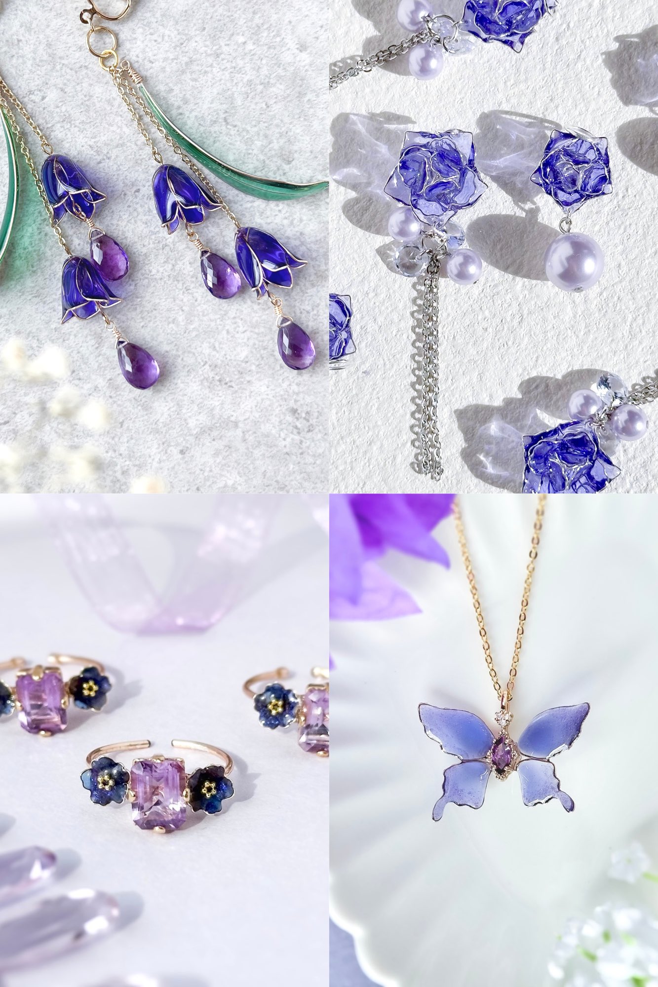 No 605❤︎レジンヘアゴム❤︎紫陽花とうさぎさん❤︎٩(๑❛ᴗ❛๑)۶ No 605❤︎レジンヘアゴム❤︎紫陽花とうさぎさん❤︎٩(๑❛ᴗ❛