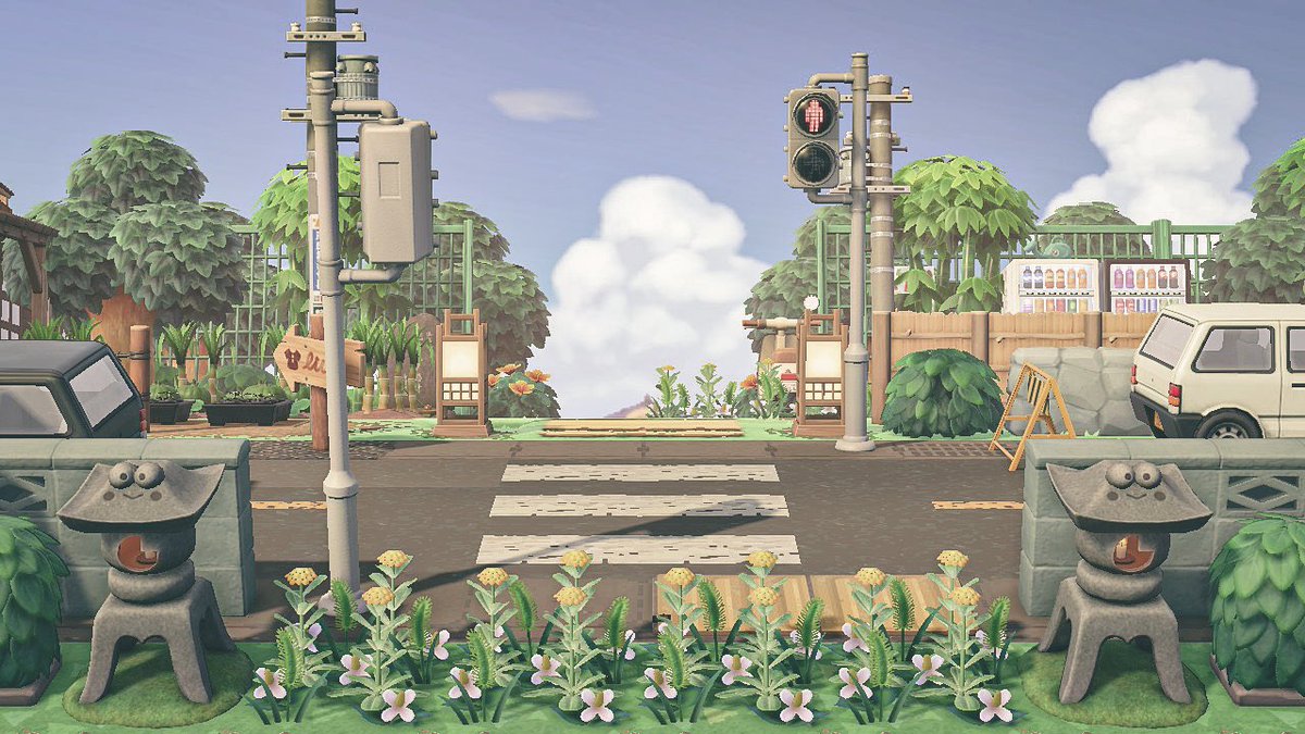 飛行場の目の前に案内所がある島、のエントランス🌳

#あつまれどうぶつの森  #あつ森
#animalcrossing #acnh