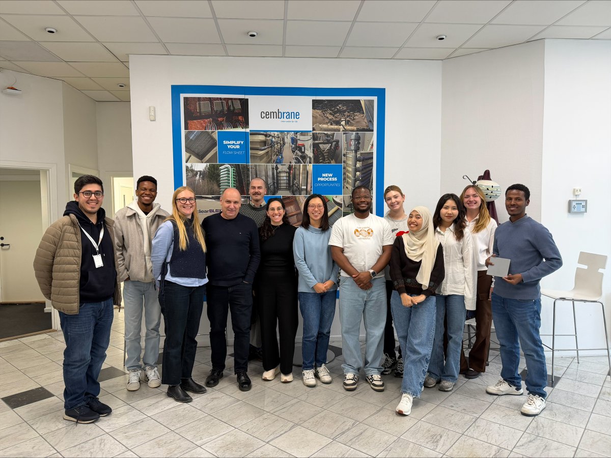 chemeng_lu's tweet photo. Yesterday, we visited two membrane companies in Copenhagen with our #MESD students 🇩🇰🧑🎓We learned how biomimetic and ceramic #membranes are used for #water and #wastewater treatment💦
Thank you @AquaporinGroup and @Cembrane for having us and showing us around your facilities! ✨ https://t.co/kDKAa7s0Xb
