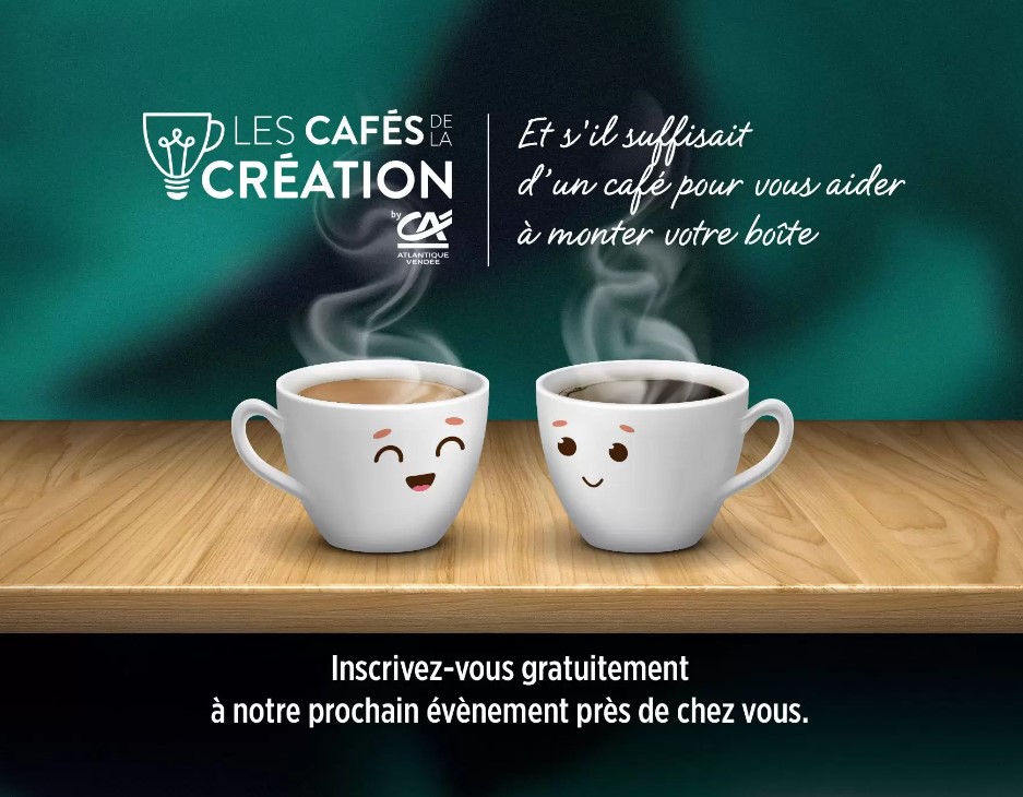 CCI Vendée (@ccivendee) on Twitter photo Vous avez un projet de création ou de reprise d’entreprise ?
Participez aux Cafés de la création by CA
le 10/10 de 9h à 12h à Challans !
Notre conseillère en création & reprise d’entreprise, sera disponible pour vous guider dans vos premières démarches.
🔗urlr.me/Gs9Bhb Vous avez un projet de création ou de reprise d’entreprise ?
Participez aux Cafés de la création by CA
le 10/10 de 9h à 12h à Challans !
Notre conseillère en création & reprise d’entreprise, sera disponible pour vous guider dans vos premières démarches.
🔗urlr.me/Gs9Bhb