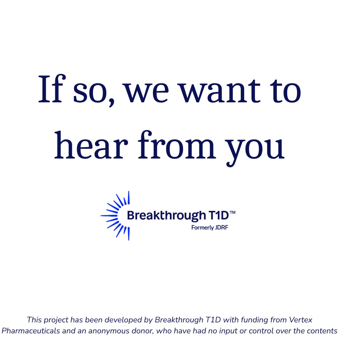 Are you a T1D healthcare professional and/or a T1D researcher? 
Do you have any experience in recruitment for clinical trials? If so, we want to hear from you.

Help us to learn more about clinical trials and how we can get more people involved 🔬 

Tap the link to find out more: