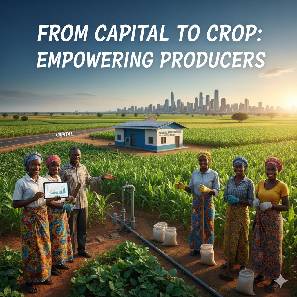 From Capital to Crop:   Empowering Producers

Africa's agricultural potential   is immense, but it can only be unlocked with two keys: capital and market   access. We provide both.

Through our securities exchange - FINSEC, we   channel investment directly into production