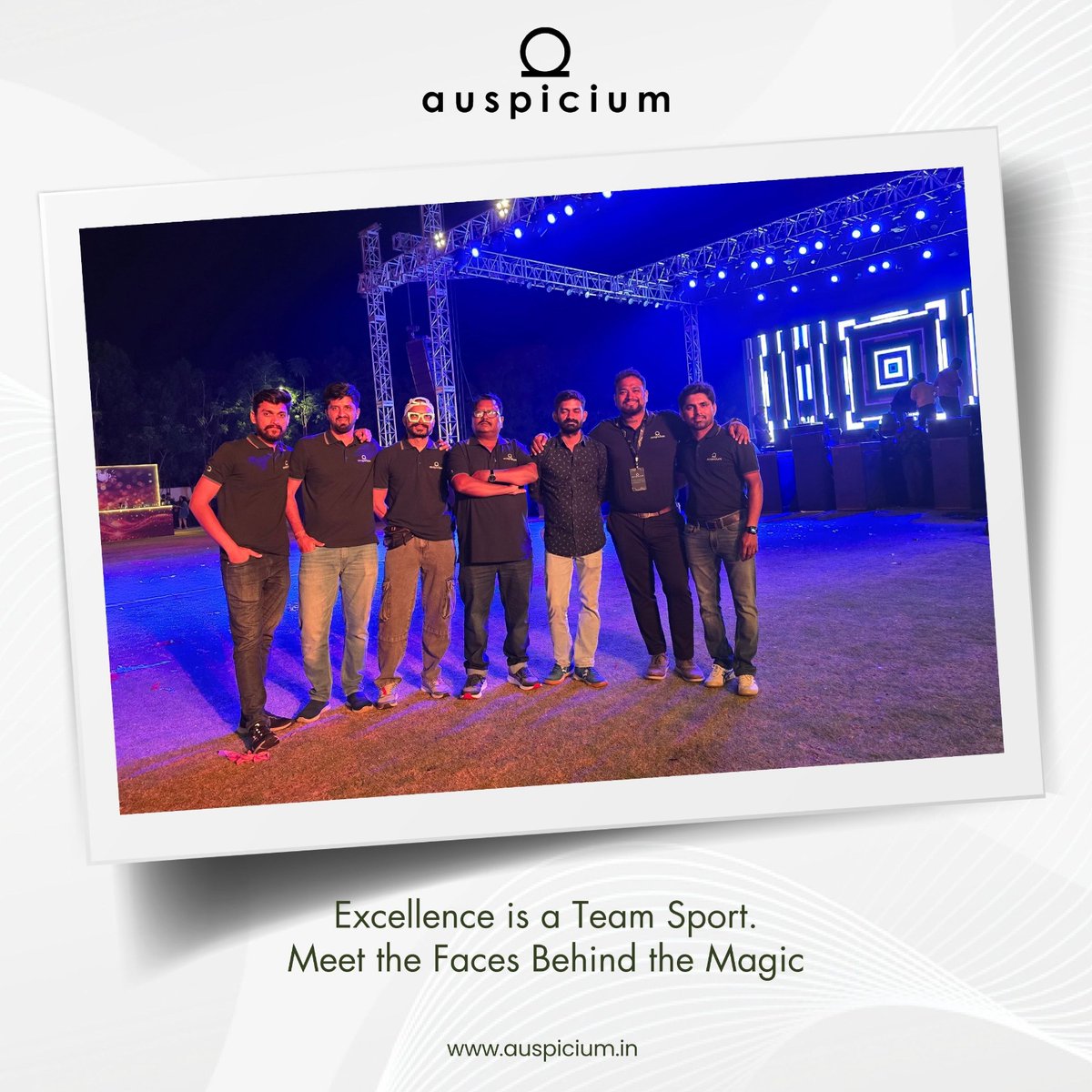 auspiciumevents's tweet image. Excellence is a Team Sport!
At Auspicium, our passionate team turns visions into unforgettable experiences — one event, one idea, one milestone at a time. 
Together, we create magic that lasts.
👉 auspicium.in

#Auspicium #DreamTeam #EventExperts #Teamwork