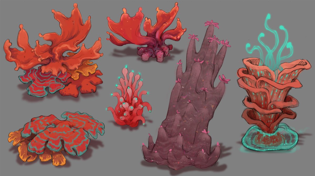 The final biome in our game - cosmic reef.
#gamedev #indiedev