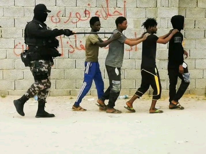 MMadina46539's tweet photo. The action that the Libyan government took upon the illegal immigrants is harsh, but we only blame our people. But one single advice to the Libyan people: they should know that history always repeats itself and the tables can turn around. https://t.co/rxkFDowM19