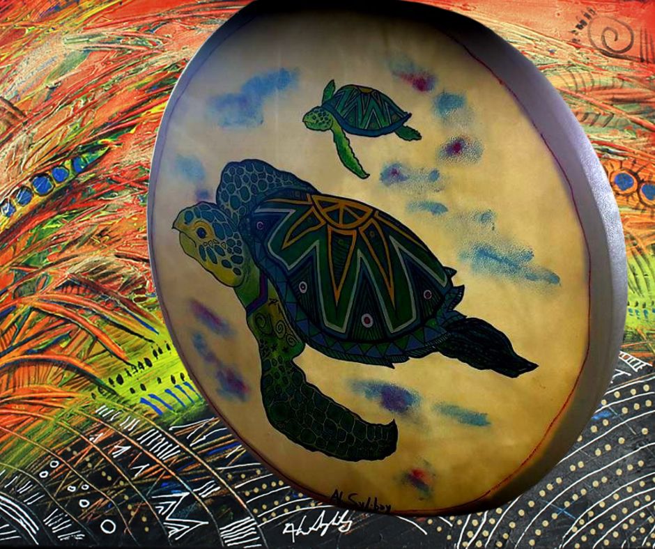 The Daily Drum
Today we once again feature the Turtle.
The Turtle as a spirit animial is symbolic of the path to Peace, it guides us on a peaceful, unhurried journey.
Have a Great Day!