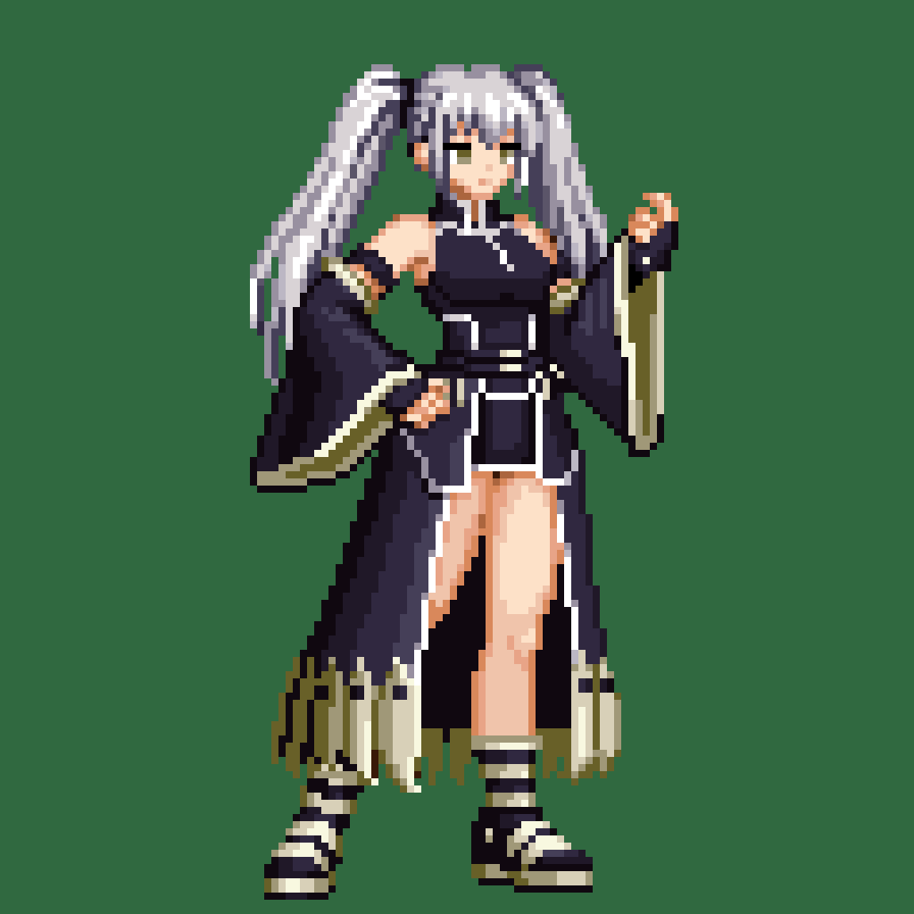 sandalsouls's tweet photo. 久々にPCで描いてみた
KOFのオリジナルゼロ参考に描いてみた格ゲー少女、MUGENでキャラとか作ってみたい
#ドット絵 #pixelart https://t.co/FiDQkuSqgq