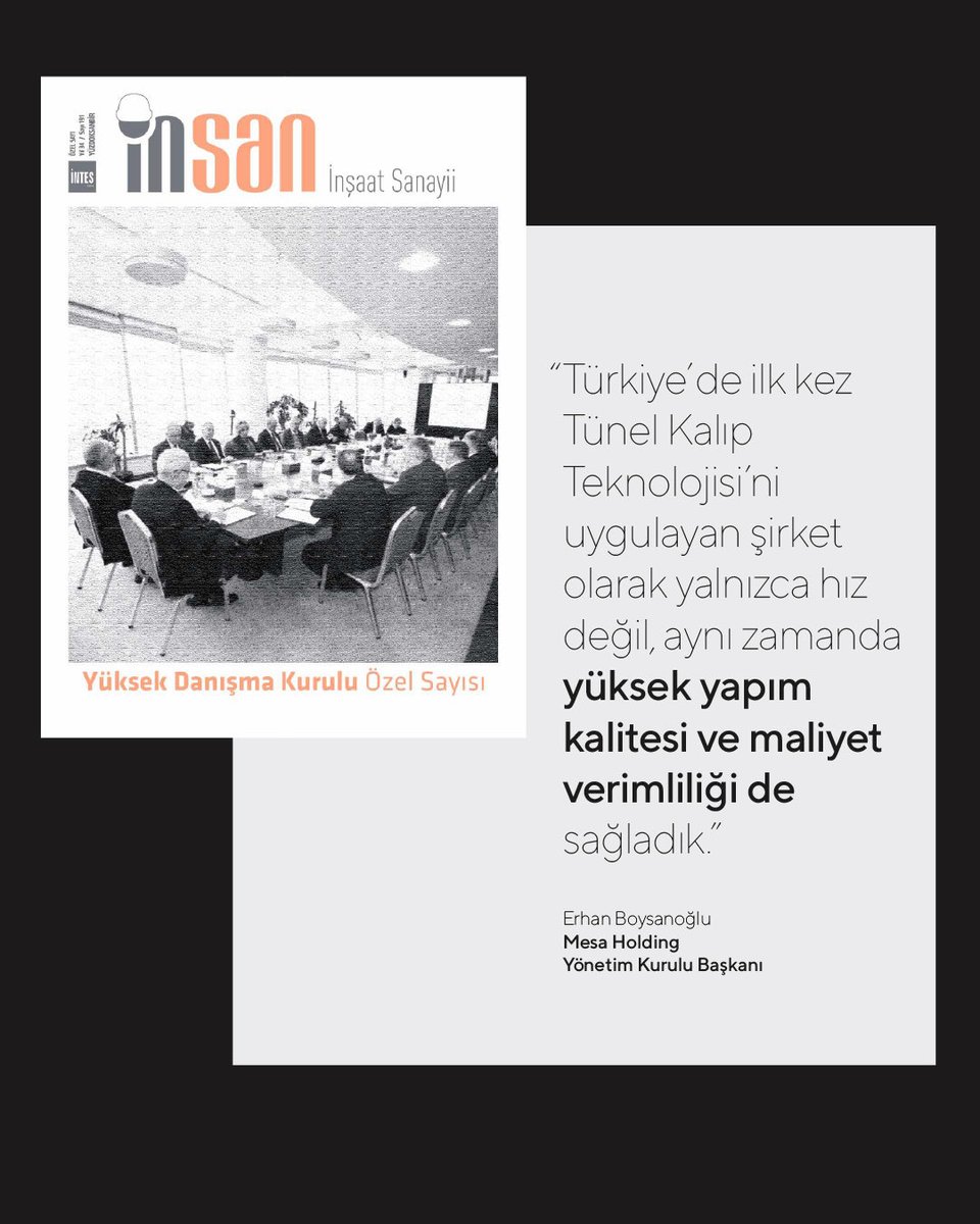 INTES’in İNSAN – İnşaat Sanayi Dergisi’nin, Yüksek Danışma Kurulu üyelerine özel hazırlanan yeni sayısında, Mesa Holding Yönetim Kurulu Başkanı Erhan Boysanoğlu’nun inşaat sektörünün geleceğine yönelik görüş ve değerlendirmelerine yer verildi. Yazıda, MESA’nın insanı odağa alan