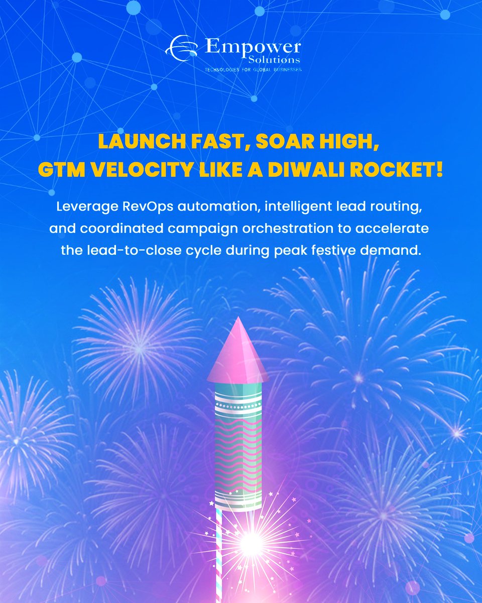empowersol96's tweet image. Ignite growth this festive season, speed, precision, and impact in every launch! 

#EmpowerSolutions #GTMVelocity #RevOps #FestiveGrowth #LeadToClose