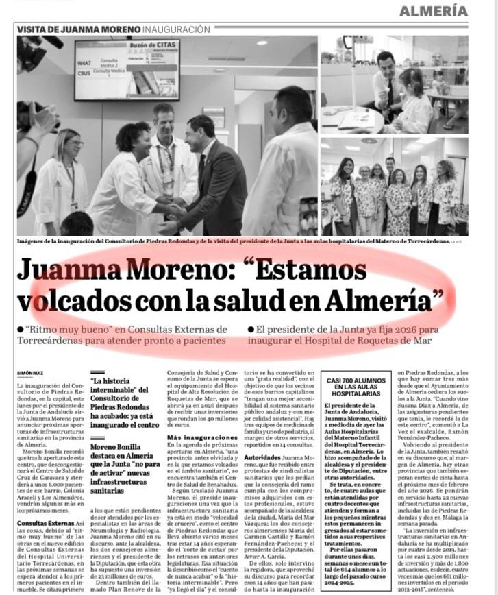 Tan volcados que la salud, que se se resiente.
<a href="/AndaluciaJunta/">Junta de Andalucía</a> ha dado soluciones a medias. No cubren las necesidades actuales de la población.
¿No entendéis que hay que supra-financiar nuestra región para cubrir los déficits existentes?
Lo de las citas, ya van muy tarde.