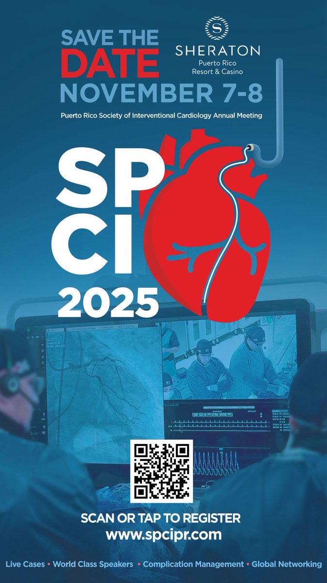 evandrofilhobr's tweet photo. Honored to be performing a live case at SPCI 2025 in Puerto Rico 🇵🇷 — a meeting dedicated to mastery, complications, and innovation in interventional cardiology.

Looking forward to sharing techniques, challenges, and insights among great friends and colleagues from around the world.

🔴 Live cases, TAVR, CTO & complex PCI — see you there!

https://t.co/WARE2pF4uL

#SPCI2025 #CTO #ComplexPCI #TAVR #InterventionalCardiology #LiveCase