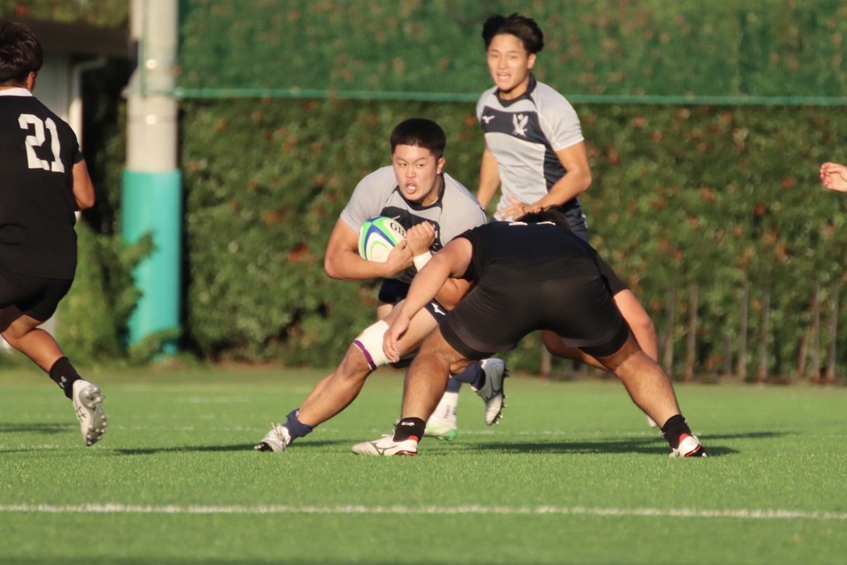 Mizuno 明治大学附属高校　ラグビー　紫紺ジャージ　背番号2 Mizuno 明治大学附属高校 ラグビー 紫紺ジャージ 背番号2 - メルカリ