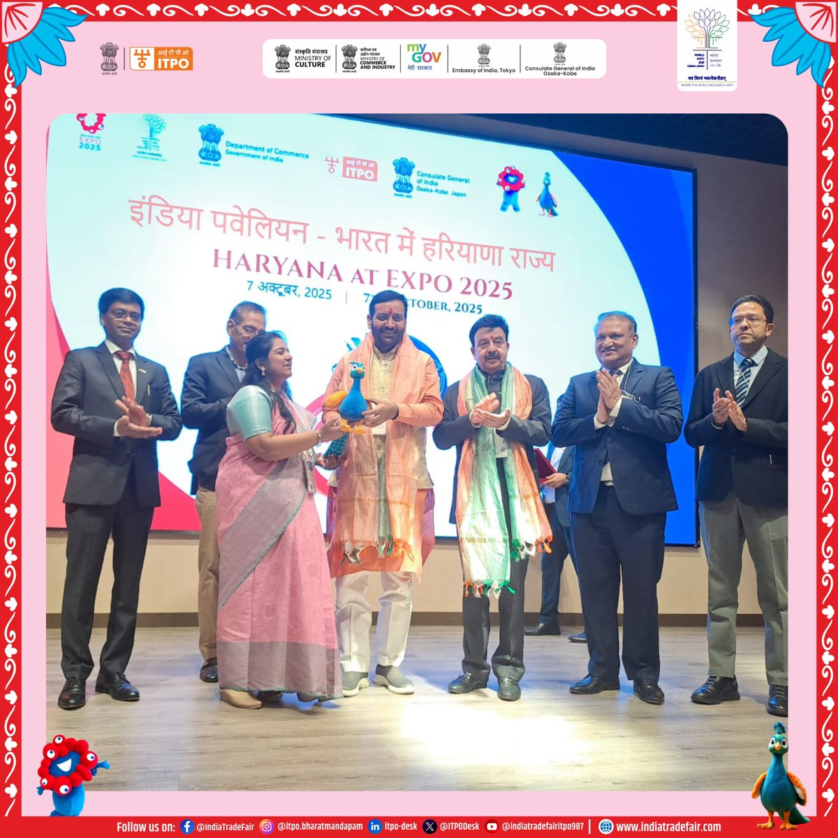 ITPODesk's tweet image. Glimpses of Haryana Cm Visit at the India Pavilion-Bharat! 
#MondayMotivation #Expression360 #MondayMindset
#BharatAtExpo2025 #IndiaPavilion #HaryanaAtExpo2025 #IndiaJapanFriendship #CulturalConnections #IndiaJapanFriendship #ConnectingHimalayasWithMountFuji #HaryanaAtExpoOsaka…