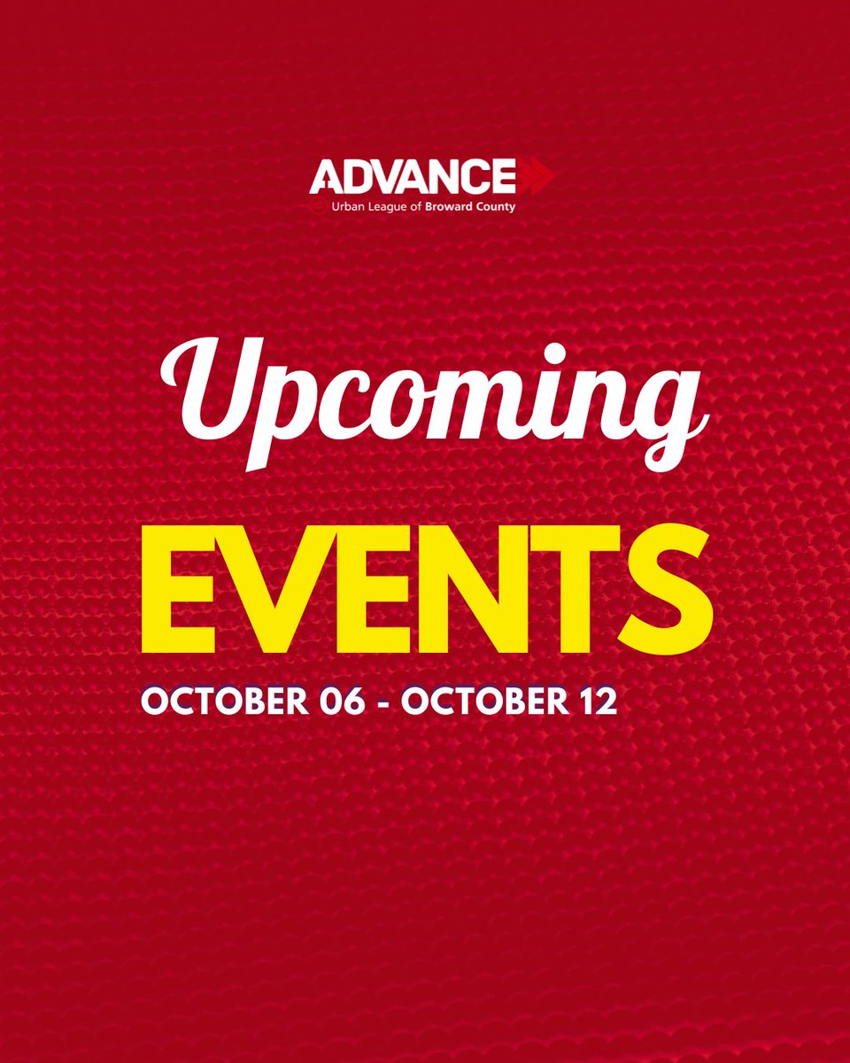 Join us this week at the Urban League for an exciting lineup of events! To register or get more information, visit --&gt; ulbroward.org/events