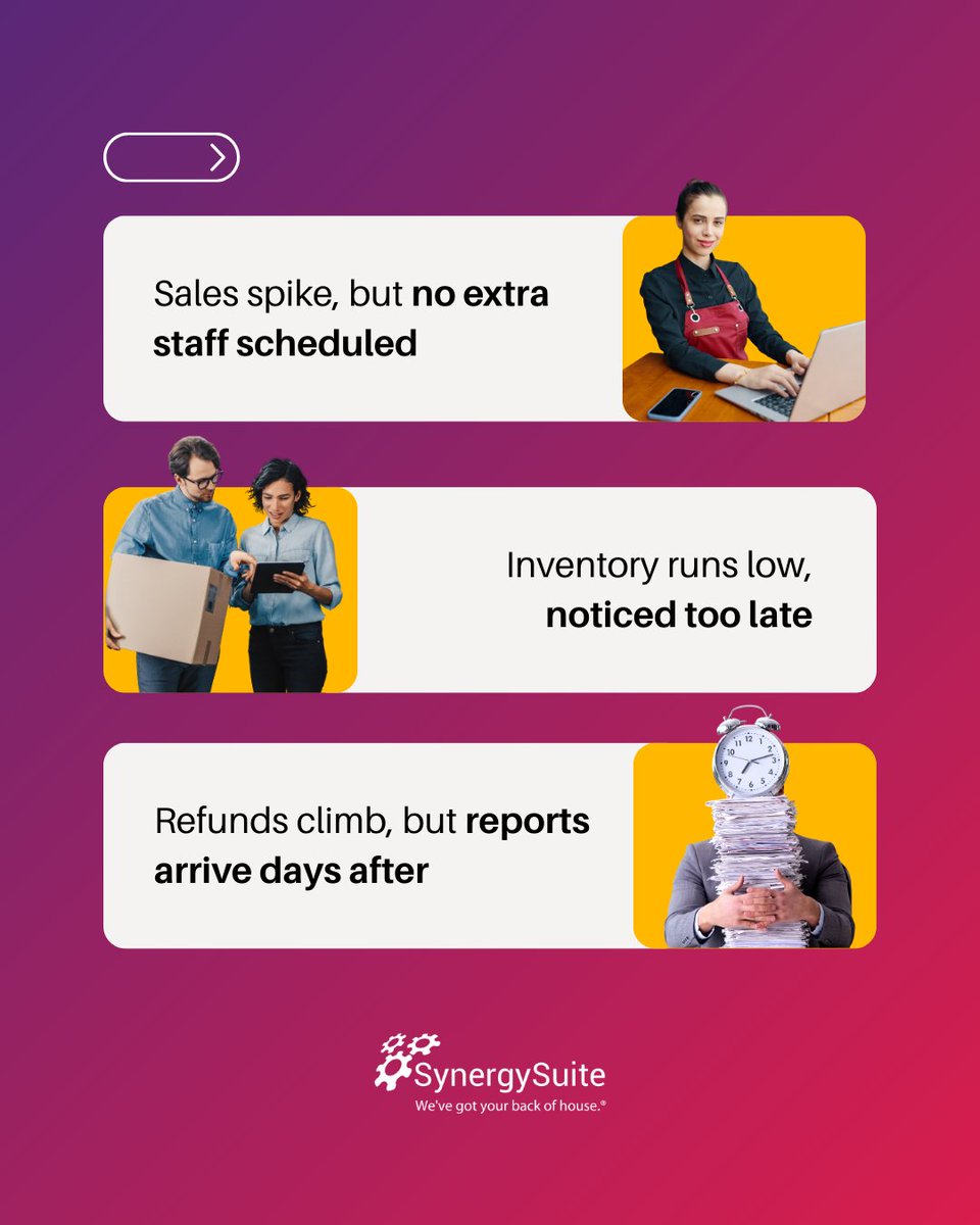 SynergySuite's tweet image. 👀 Blind spots drain margins.
SynergySuite puts every store on your radar, so you always stay in control. ⚡

#SynergySuite #SmartOps #RestaurantOps #LeadWithSynergy
