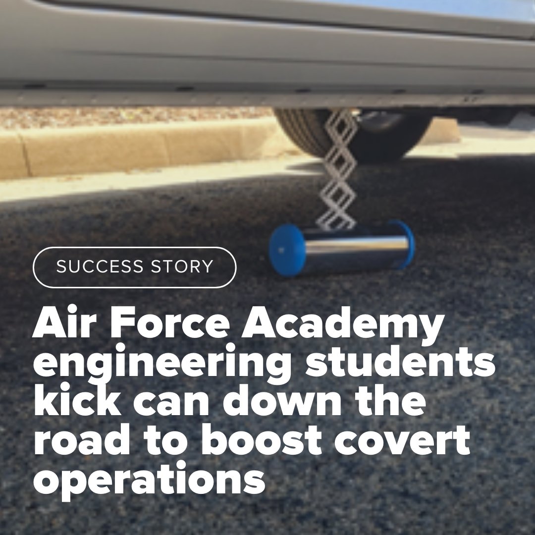 🥤 Innovation Spotlight: What looks like a soda can is actually a Covert Payload Delivery System! 

Designed by US Air Force Academy students, this remote-controlled vehicle delivers sensors discreetly—boosting safety &amp; mission success.

Read more ➡️ aft3.af.mil
