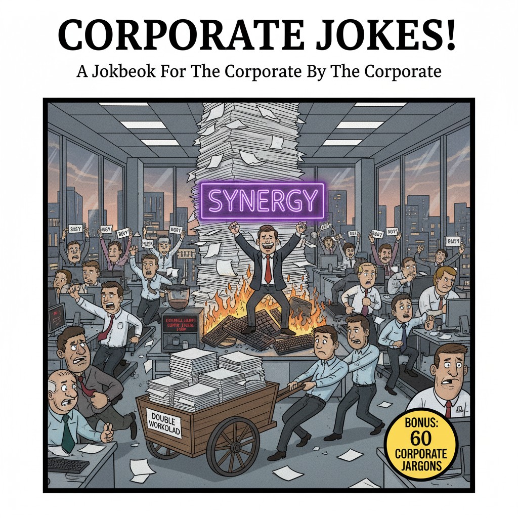 topbuyingidea's tweet image. "Corporate Jokes" is a collection of cartoons and one-liners that tell the truth about office life, and add to that
🤯 Jargon Decoder! Stop stressing and start laughing.  Amazon Link: amzn.to/4pW8EzE
#FunnyBook #CorporateJargon #CareerHumor #humor  #WorkLife #joke
