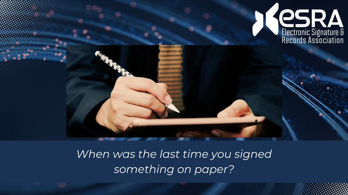 esignrecords's tweet photo. When was the last time you signed something on paper?📄eRecords are replacing outdated processes with efficient, sustainable digital solutions. From government filings to private contracts, eRecords create confidence that your data is protected. https://t.co/1XjtPOA4yL https://t.co/rfrWINM0x2
