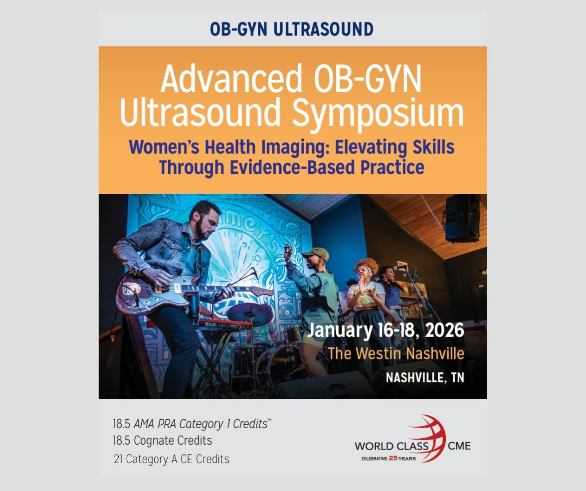 Join us in vibrant Nashville in 2026 for an inspiring conference that will bring together leading voices in women's heath imaging. 

Take advantage of the special room rate of $299!

For more information visit worldclasscme.com/.../advanced-o…

#ContinuingEducation #WorldClassCME