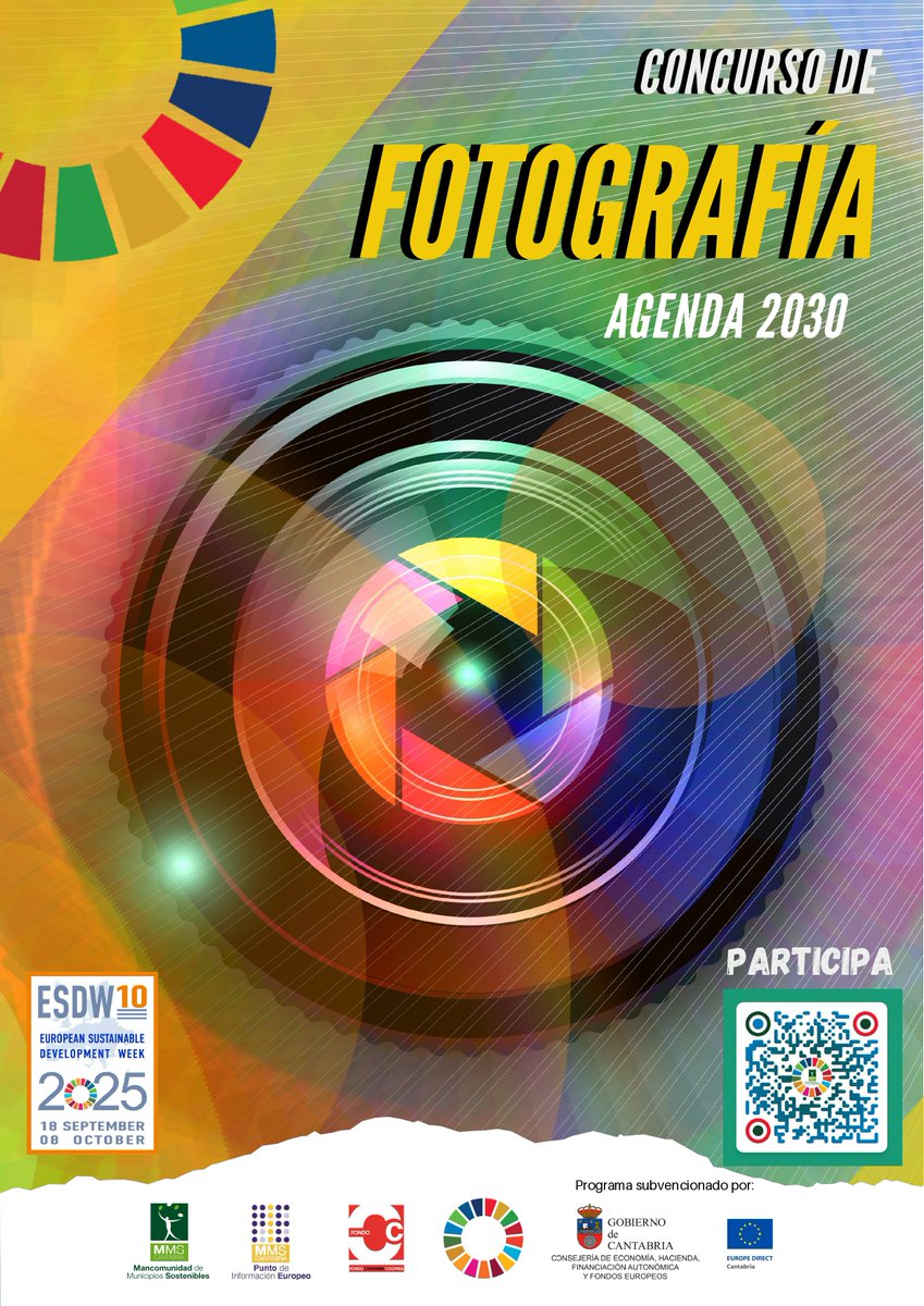 Concurso de fotografía"Objetivos de Desarrollo Sostenible de la Agenda 2030"
#EUSEW #semanaeuropeadesarrollosostenible #agenda2030