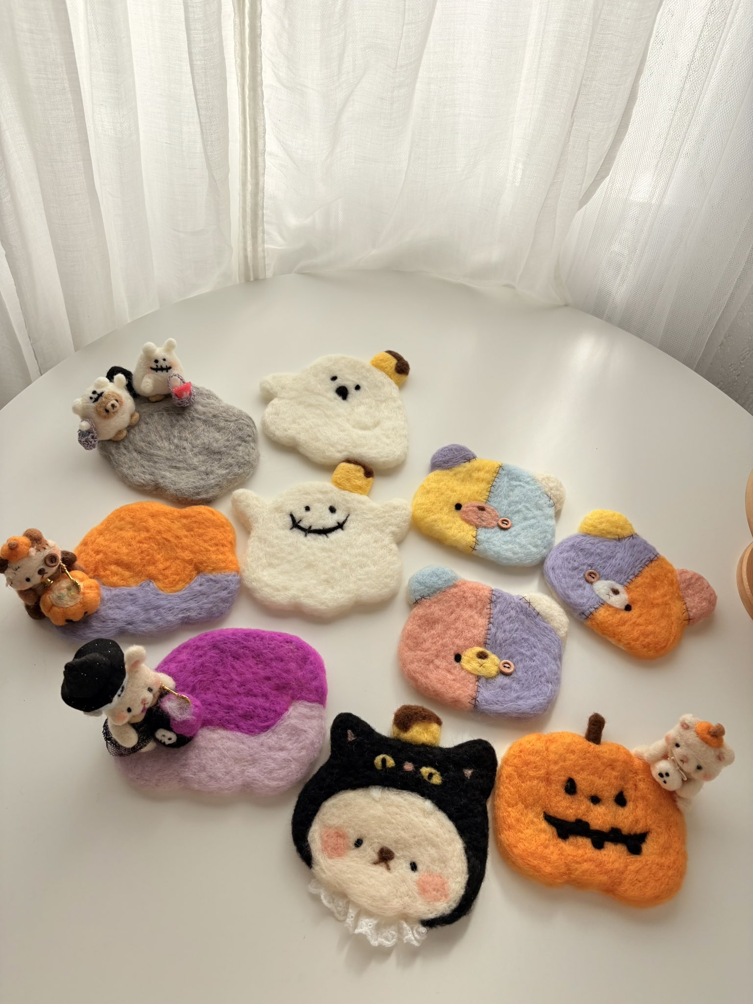 専用ページ 七輪で秋刀魚 ハロウィン 魔女ウエスティ 羊毛フェルト