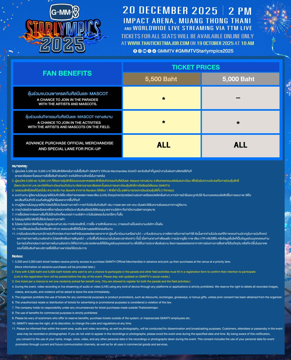 Waterlily555_'s tweet photo. “GMMTV STARLYMPICS 2025” 🏆
チケットご予約お受け付けいたします🎫

タイ時間16:00以降ご連絡いただきました
順番に詳細のご連絡を行わせて頂きます。

タイ時間18:00から順次ご案内開始予定
となります。

ご興味ある方はLINEまで☺️
連絡先はプロフからご確認頂けます。
DM❌🙏

#GMMTVStarlympics2025
#GMMTV
