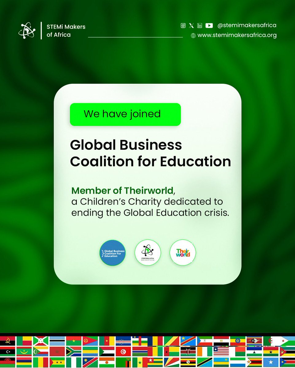 🥁 DRUM ROLLS! 

We are so excited 😆 to announce that we have joined the Global Business Coalition for Education.

Through this membership, we will collaborate with like-minded community-based partners to advance education equity, foster 21st-century skill-building
in campuses