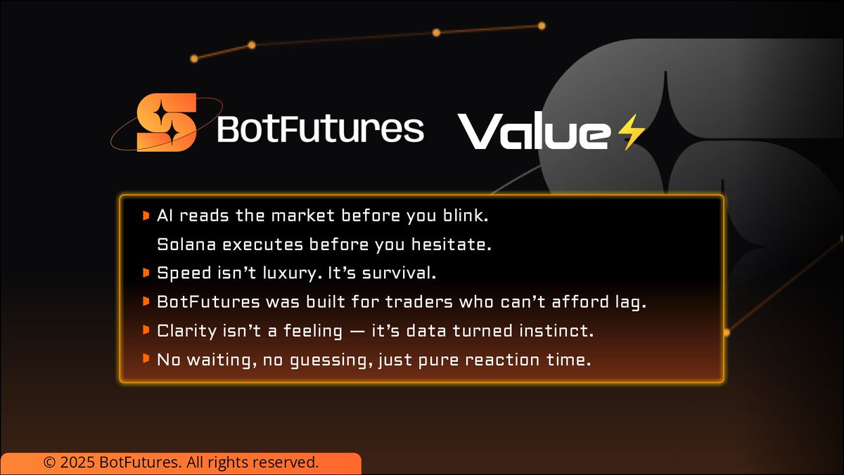 _botfutures's tweet photo. Trading isn’t guessing. It’s clarity in motion.
$FUTURES gives you both. 🔥

#FUTURES #Solana #SolanaMemecoin #Crypto #CryptoCommunity #SolanaCommunity #DeFi #pumpfun #DEXScreener https://t.co/NxYjReyDVl