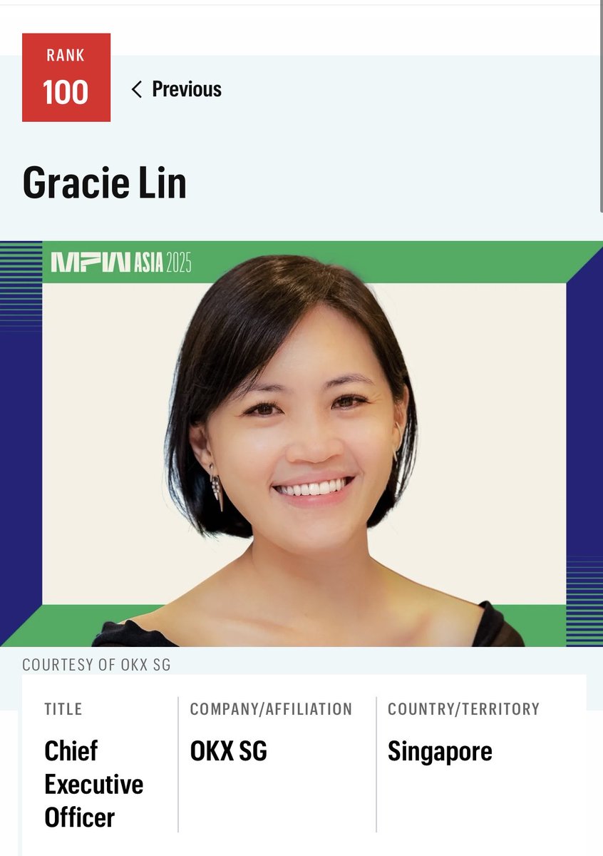 louis_okx's tweet image. Every milestone begins with our people. Today we celebrate two of our own: @gracielinsy, named among Asia’s Top 100 Most Powerful Women, and @RifadM , ranked #11 among the Most Influential Arabs. Their recognition reflects the dedication, grit, and heart of our entire team—this…