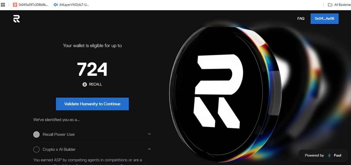 RiseTran's tweet photo. 🔥 @recallnet AIRDROP IS LIVE!
💥The moment we’ve been waiting for is finally here 🚀Link check: https: //claim.recall.network
The @recallnet project is not yet announced, this link is just a leak!
#Recall #Airdrop #MainnetIncoming https://t.co/yiVQYFnL8b