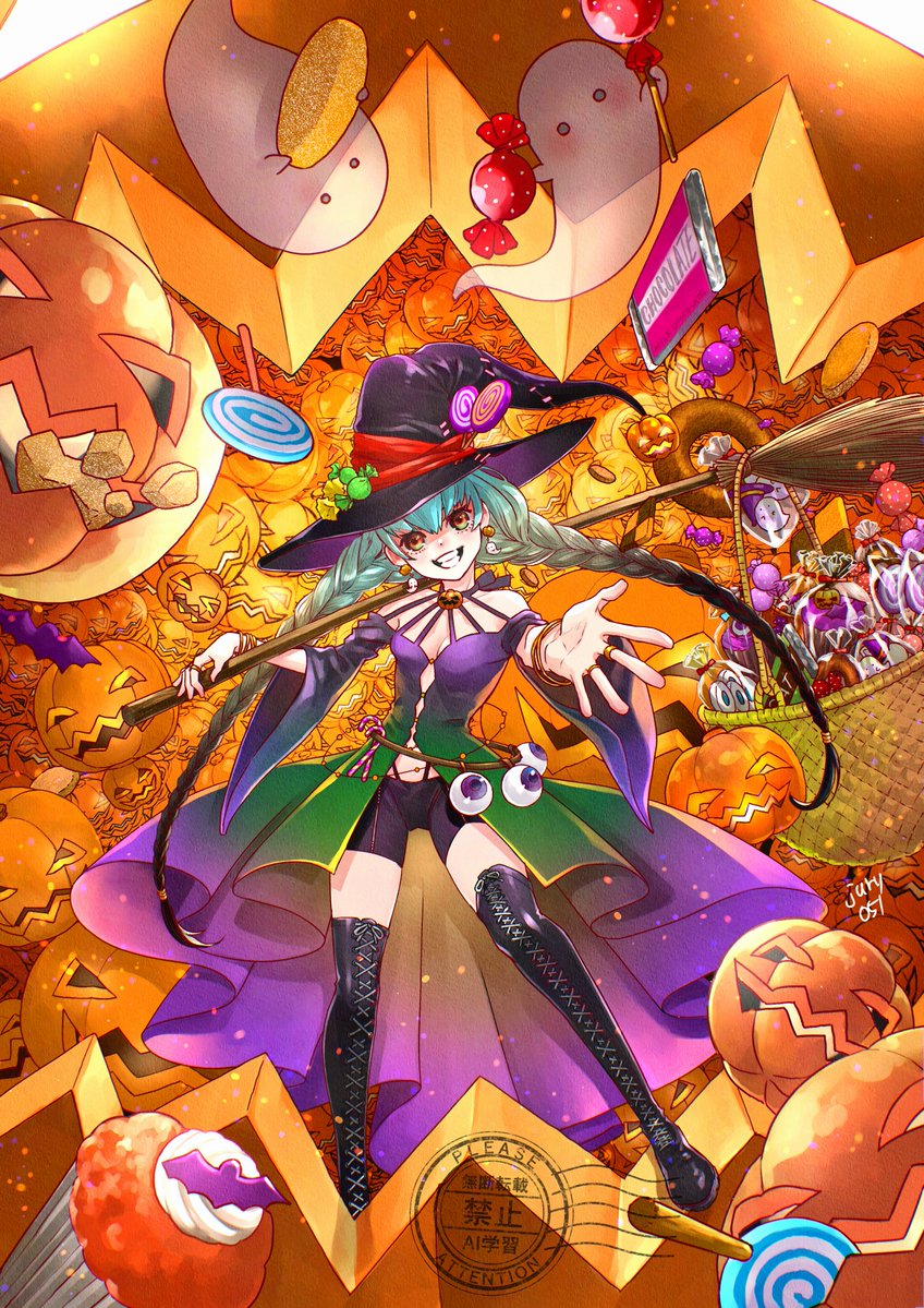 #去年の10月のイラストを無言であげる