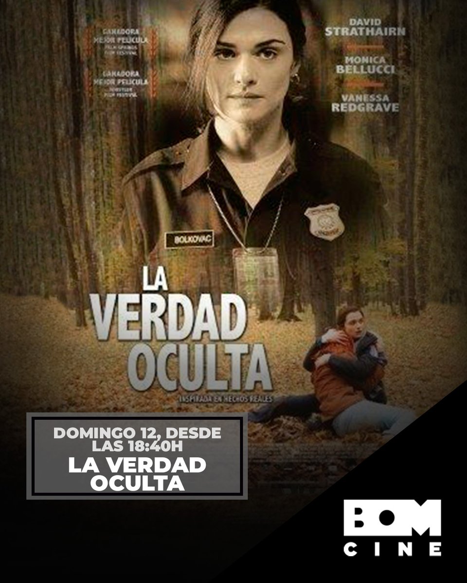 Basada en hechos reales, es la historia de Kathryn Bolkovac, una mujer que se atrevió a denunciar lo que el mundo prefería ignorar.

🎥"La verdad oculta"
🕑 18:40h